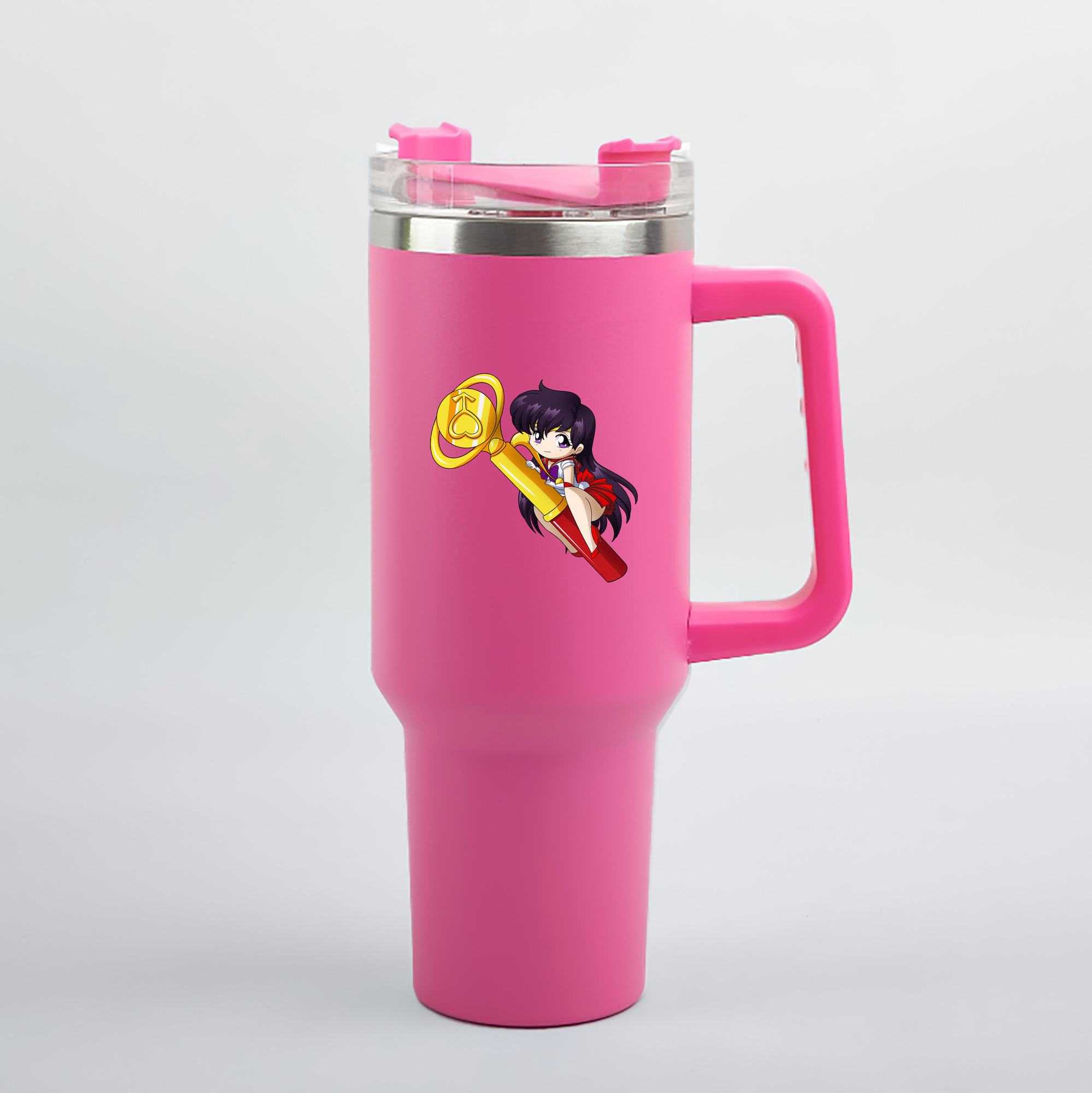 （画像用） 美少女戦士セーラームーン 火野レイ ひの レイ Sailor Moon Hino Rei （セーラーマーズ,Sailor Mars） 1200mL車用タンブラー（カラープリント）